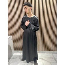 Black Omani Style Jubba