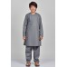 Grey Traditional Wear Kids Kurta Shalwar Suit