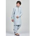 Light Grey Pakistani Kids Kurta Shalwar Set