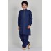 Navy Blue Boys Embroidered Kurta Shalwar