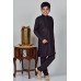 Black Pakistani Designer Boys Kurta Pajama