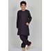 Black Kurta Shalwar Indian Suit for Boys