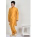 Mustard Boys Silk Wedding Kurta Pajama