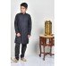 Black Jacquard Boys Eid Kurta Pajama