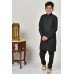 Black Jacquard Boys Eid Kurta Pajama