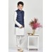 Navy Blue Pakistani Boys Formal Waistcoat