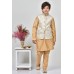 Gold Fancy Brocade Style Boys Waistcoat