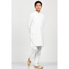 White Kurta Shalwar Suit Set