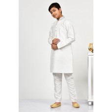 White Designer Wedding Kurta Pajama Set