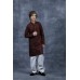 Dark Maroon Embroidered Eid Kurta Pajama Designer Boyswear