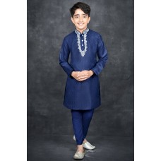 Classic Blue Kids Readymade Kurta Pajama