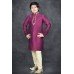 PLUM & BEIGE VIBRANT READYMADE KURTA PYJAMA