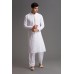 White Pakistani Designer Mens Eid Kurta Shalwar