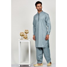 Dark Grey Traditional Mens Kurta Shalwar Kameez