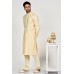 Light Gold Indian Mens Festive Kurta Pajama Set