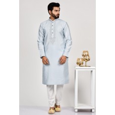 Steel Grey Pakistani Mens Formal Kurta Pajama