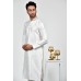 White Silk Kurta Pajama Indian Mens Party Suit