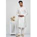 White Silk Kurta Pajama Indian Mens Party Suit