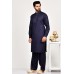 Navy Blue Pakistani Kurta Shalwar Designer Menswear