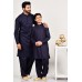 Navy Blue Pakistani Kurta Shalwar Designer Menswear