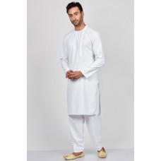 White Eid Kurta Suit Pakistani Mens Shalwar Kameez