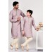 Lilac Embroidered Kurta Pajama for Men