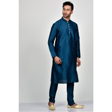 Teal Blue Pakistani Designer Boys Kurta Pajama