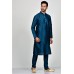 Teal Blue Pakistani Designer Boys Kurta Pajama