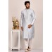 Light Grey Indian Groom Wedding Kurta Pajama