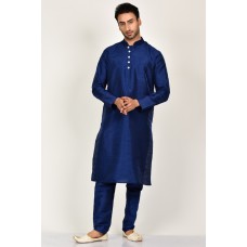 Navy Blue Indian Designer Pakistani Kurta Pajama