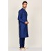 Navy Blue Indian Designer Pakistani Kurta Pajama