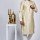 Gold Indian Mens Fancy Wedding Kurta Pajama