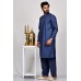 Denim Blue Mens Casual Kurta Shalwar