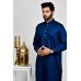 Navy Blue Eid Kurta Shalwar Mens Designer Wear