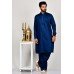 Navy Blue Eid Kurta Shalwar Mens Designer Wear