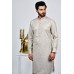 Stone Grey Pakistani Gents Eid Kurta Suit Set