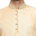 Gold Indian Men's Wedding Kurta Pajama