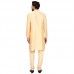 Gold Exquisite Embroidered Men's Kurta Pajama