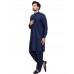 Navy Blue Readymade Pakistani Kurta Shalwar