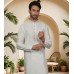 White Silk Embroidered Men's Kurta Pajama White Silk Embroidered Men's Kurta Pajama