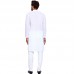 White Graceful Self Design Kurta Set