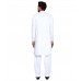 White Pakistani Men's Kurta Shalwar Set