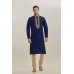 Navy Blue Readymade Kurta Pajama For Mens