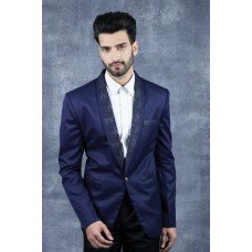 Navy Blue Mens Slim Fit Blazer