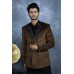 Brown Luxury Velvet Mens Blazer Coat