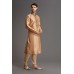 DARK GOLD INDIAN MENS EID KURTA PAJAMA SUIT