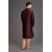 MIDNIGHT DARK MAROON PAKISTANI WEDDING KURTA PAJAMA