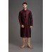 MIDNIGHT DARK MAROON PAKISTANI WEDDING KURTA PAJAMA