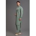 OLIVE GREEN PAKISTANI STYLISH SALWAR KAMEEZ FOR MEN