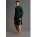 GREEN AND BEIGE PAKISTANI MENSWEAR KURTA SHALWAR